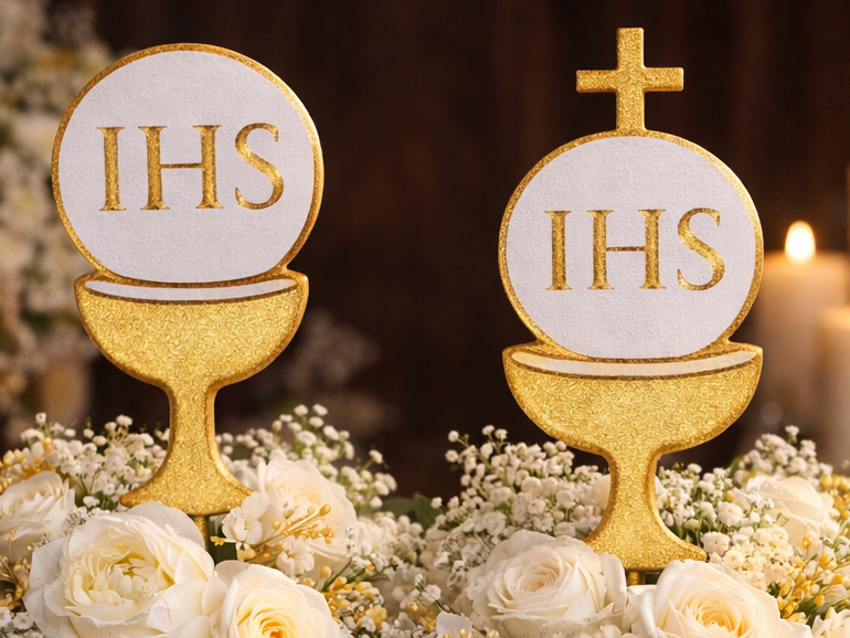 IHS Communion Topper –Holy Communion Decoration