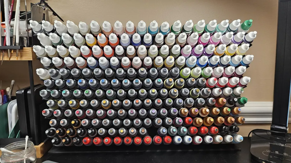 Expandable 26mm Maximum Density Paint Rack - Free 3D Print Model ...