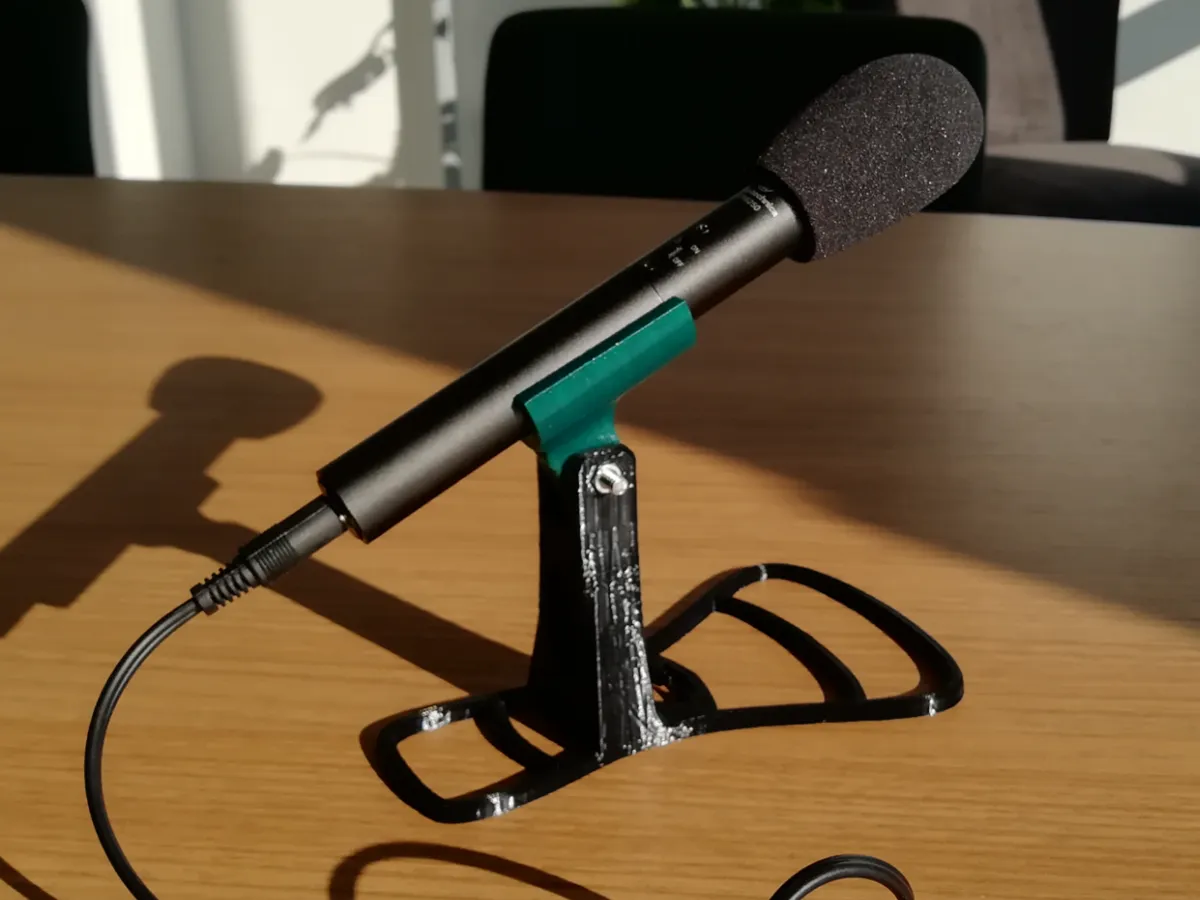 Petit support pour microphone de bureau