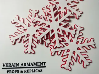 3D Snowflake Christmas Coaster