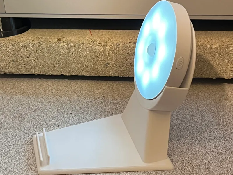 Large Portrait Lithopane - LED Puck Stand