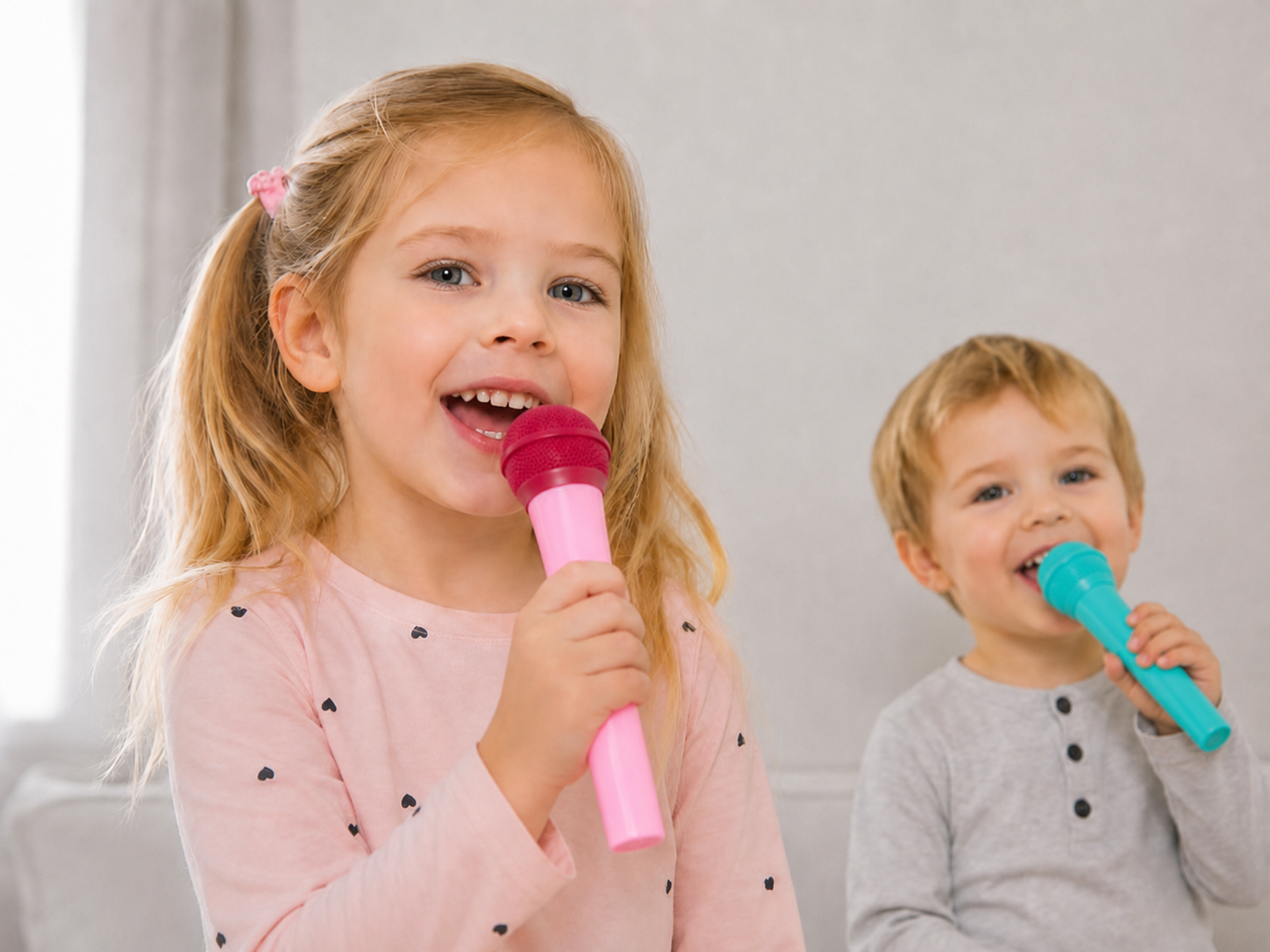 Two-Part Toy Microphone for Kids
