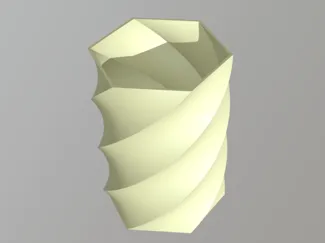 Scandi Elegance 3D Printed Vase