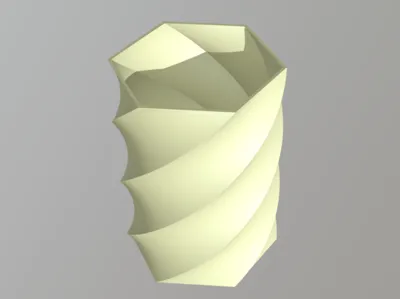 Scandi Elegance 3D Printed Vase