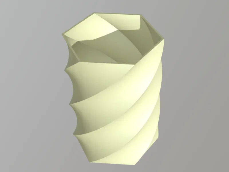 Scandi Elegance 3D Printed Vase