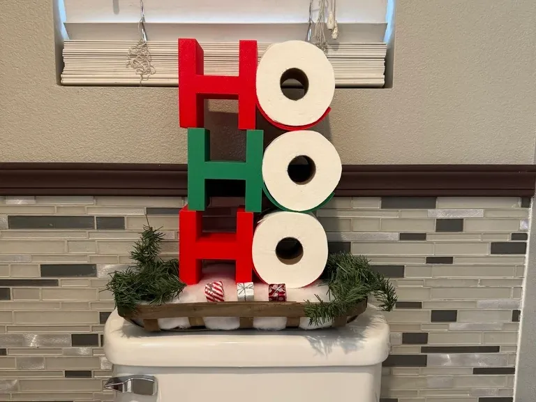 Christmas Hohoho Toilet Paper Holder