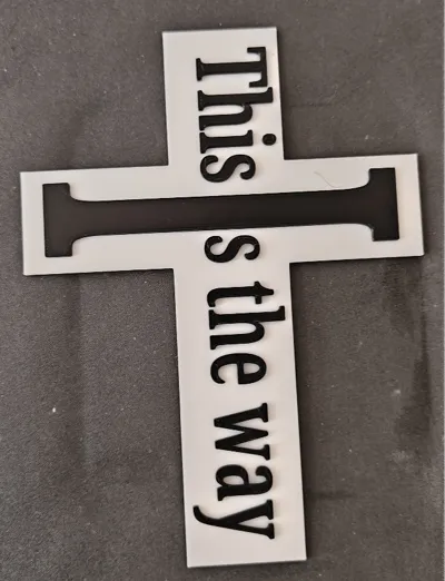 Mandalorian Cross Thin (Book Marker)