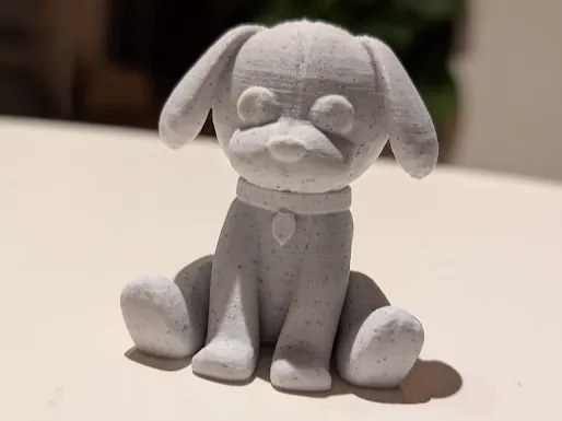 Stuffed toy sitting puppy