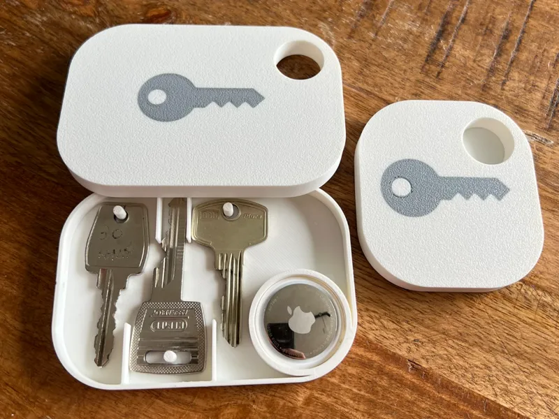 Key storage with airtag compartment