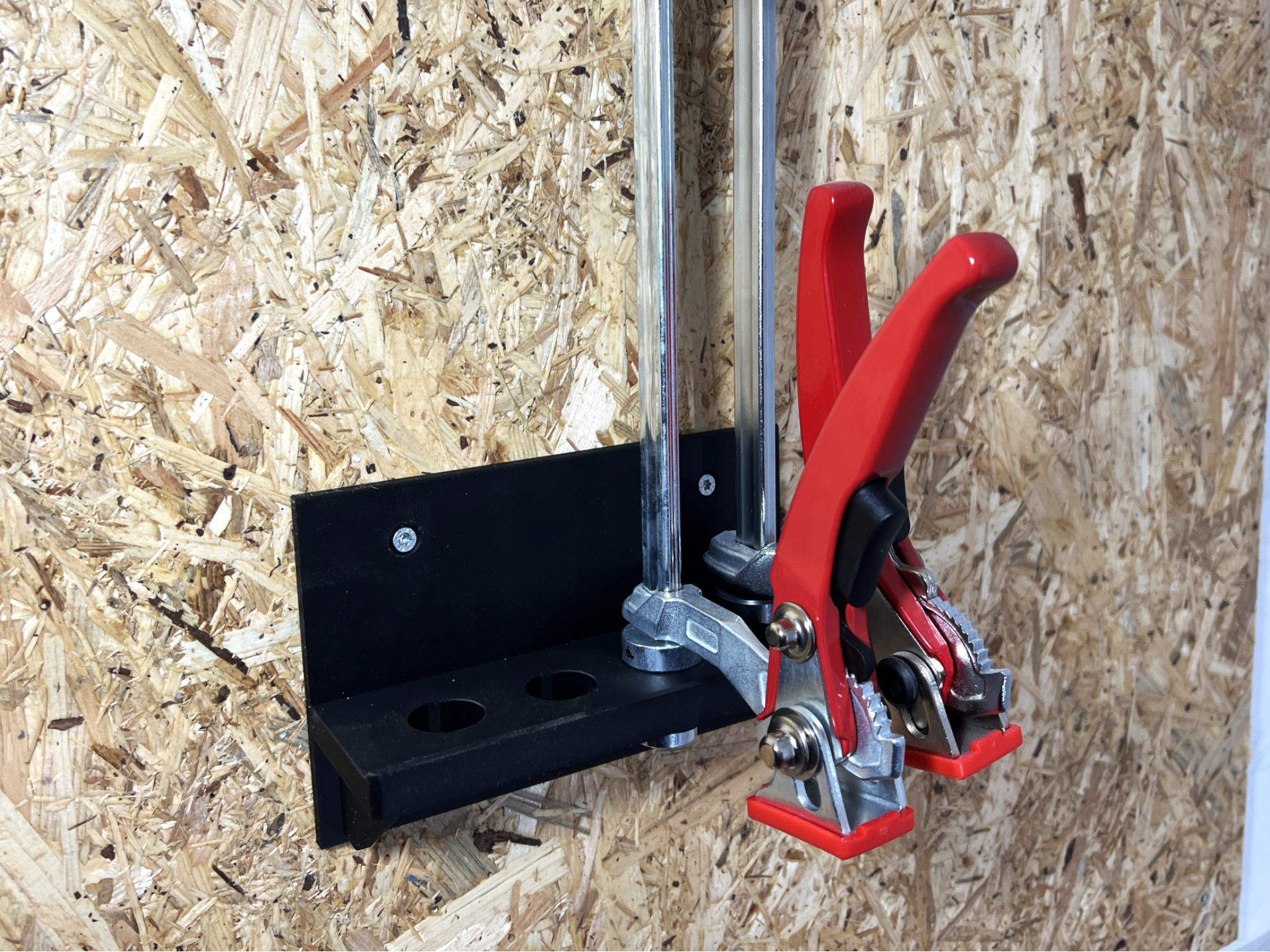 4er Wandhalter für 20mm Tischzwingen/Spannelemente