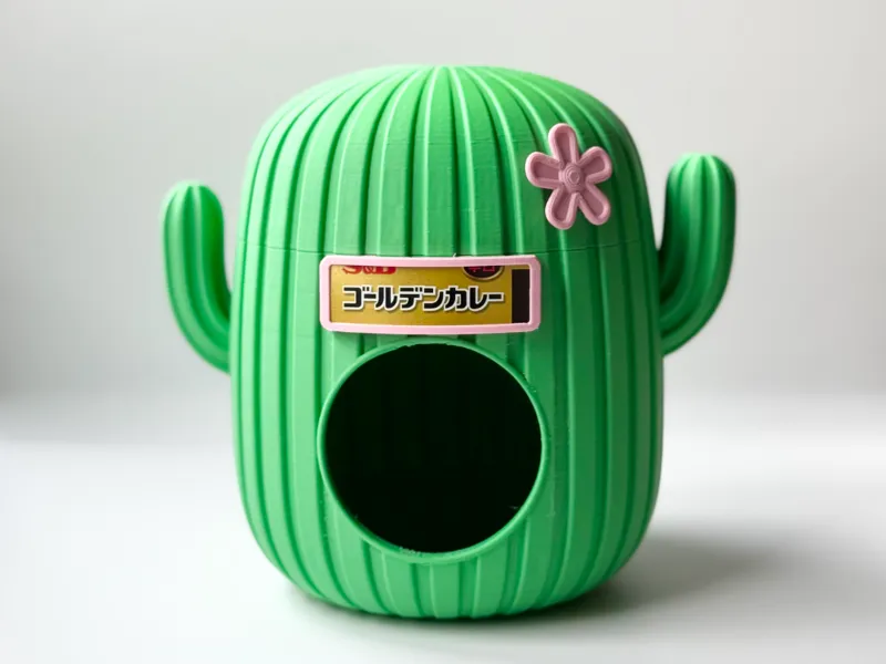 Cactus Hamster House Customizable PLA Shelter