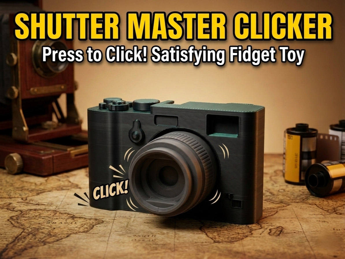Vintage Camera Fidget Clicker