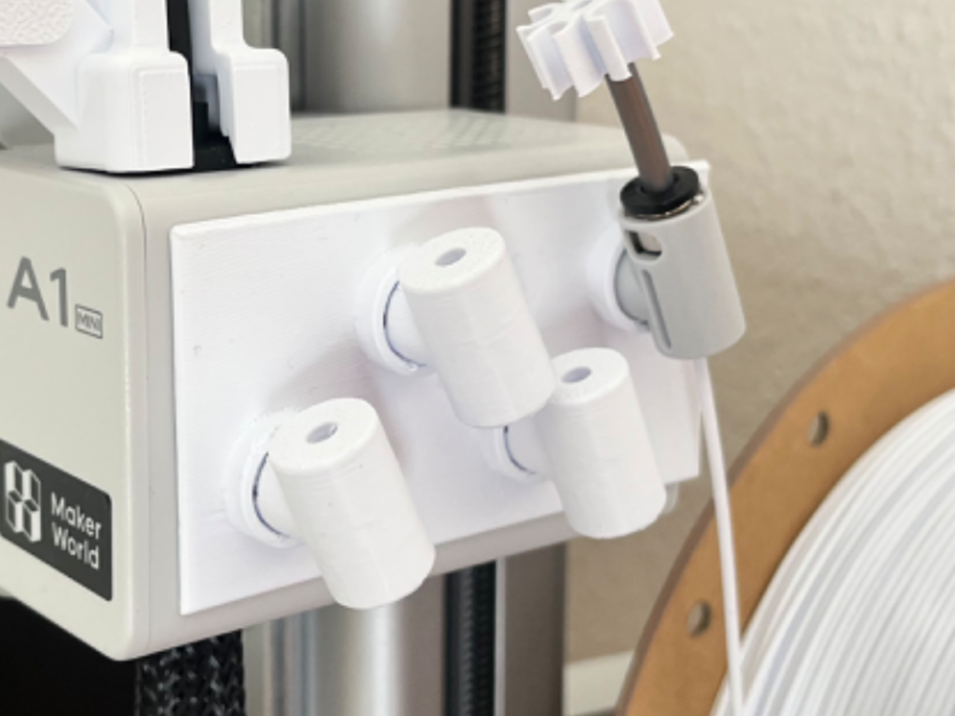 Base colector para 4 conectores PTFE