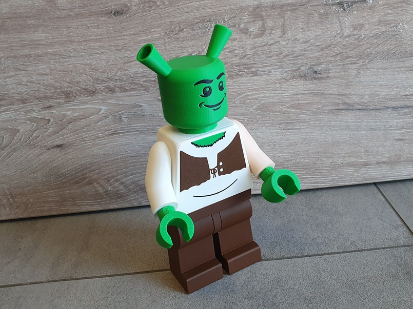 Brick man Shrek 20cm