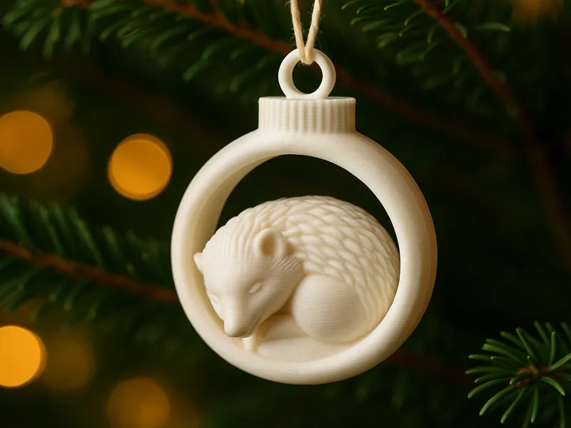Der kleine Kuschel-Igel - Weihnachtsbaumkugel