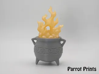 Spooky Cauldren LED Tea light holder