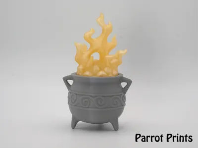 Spooky Cauldren LED Tea light holder