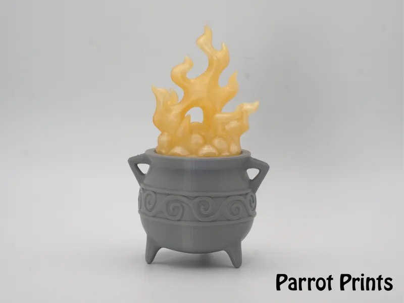 Spooky Cauldren LED Tea light holder