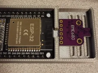 ESP32 and Bosch BME680 sensor housing