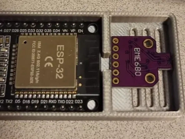 ESP32 and Bosch BME680 sensor housing