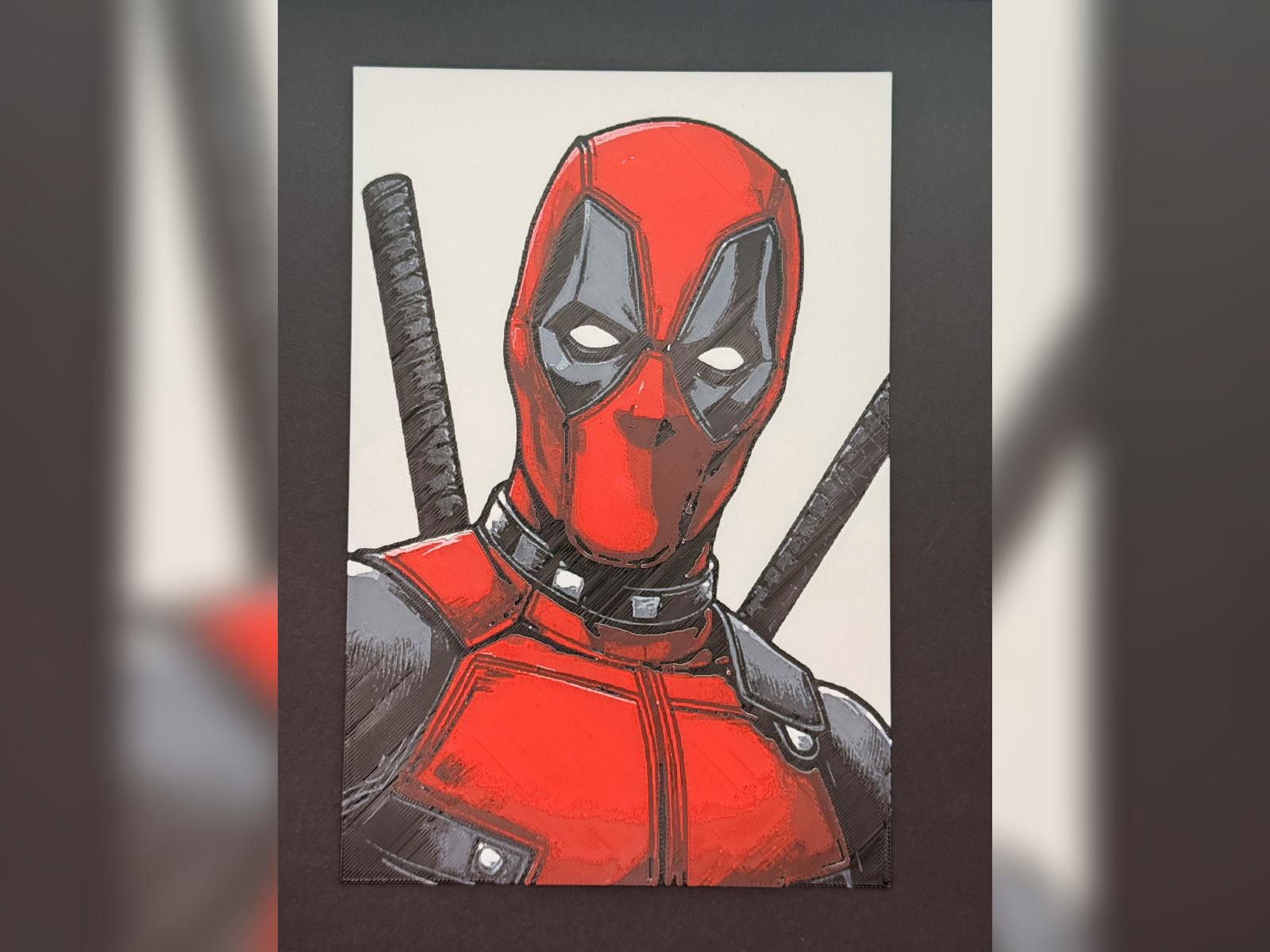 Deadpool Portrait HueForge Print