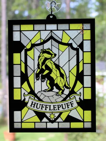 Marco decorativo: Suncatcher - Hufflepuff — vista de referencia 2