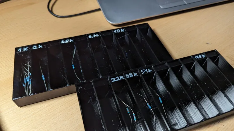Yet another parametric resistor storage bin