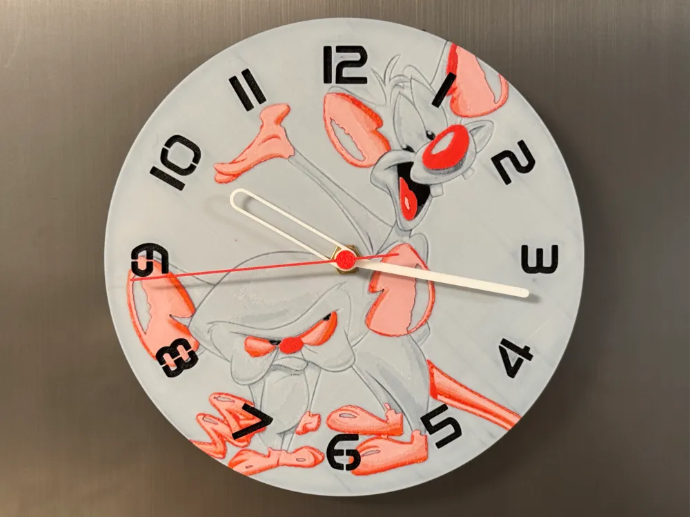 wall / desk clock Pinky & the Brain by cP3D MakerWorld: Download Free ...