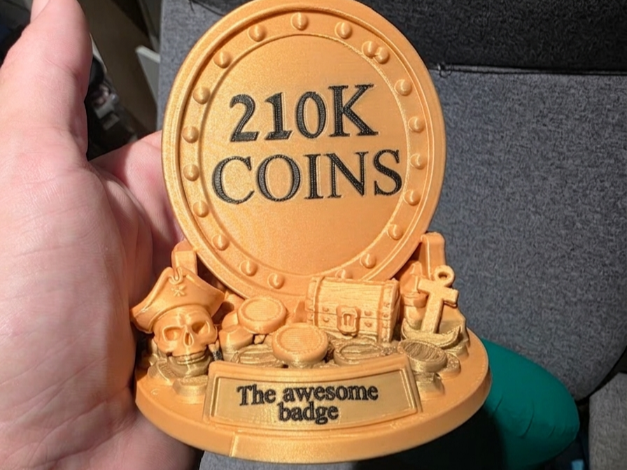Pirate MakerWorld Coin Reward Badge