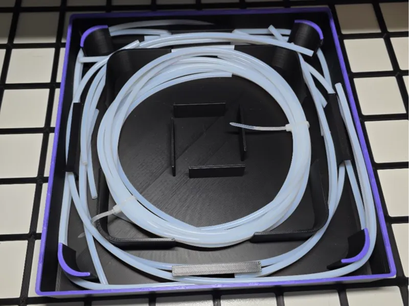 PTFE tube organizer gridfinity