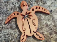 Tortue de mer et palmier - décoration murale — photo 2