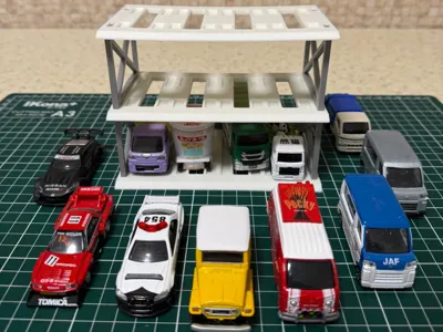 Modular garage for Hotwheels / Tomica