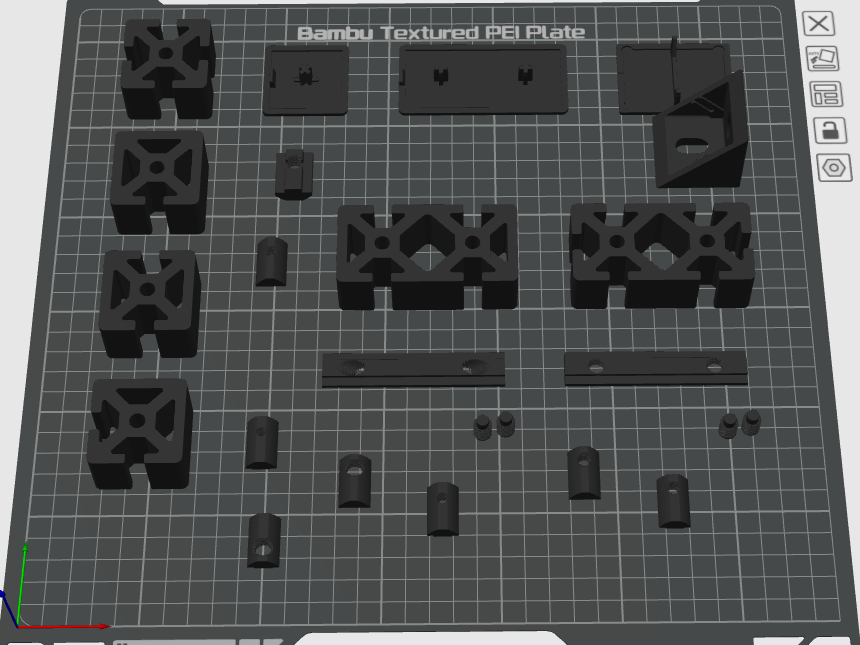 Konstruktions-Profil 40x40 / 80x40 mit Zubehör