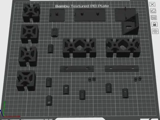 Konstruktions-Profil 40x40 / 80x40 mit Zubehör