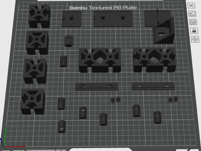 Konstruktions-Profil 40x40 / 80x40 mit Zubehör