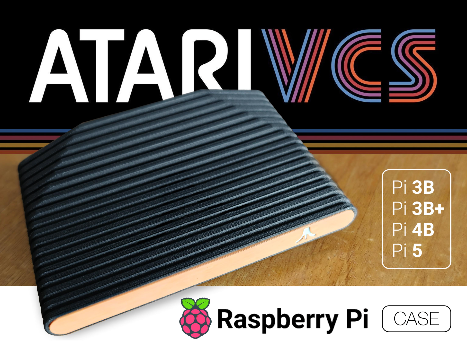 ATARI VCS Case for Raspberry Pi (Pi 5 - 4 - 3B/+)