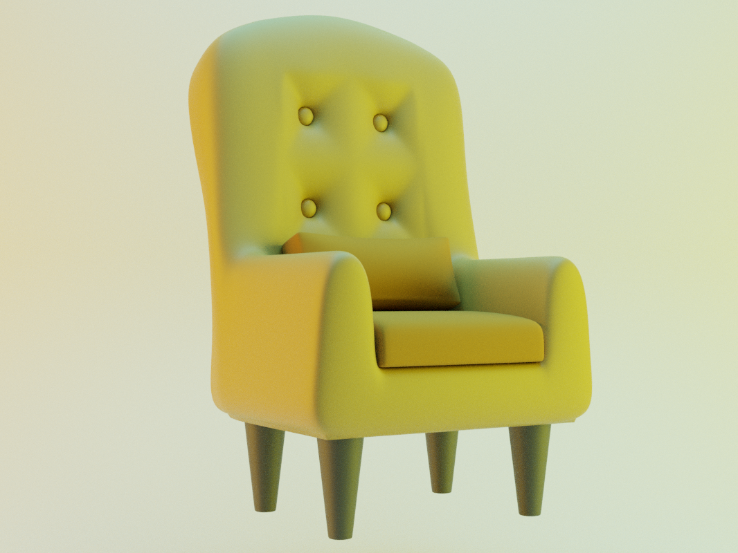 Miniatura 1 do modelo 3D 沙发