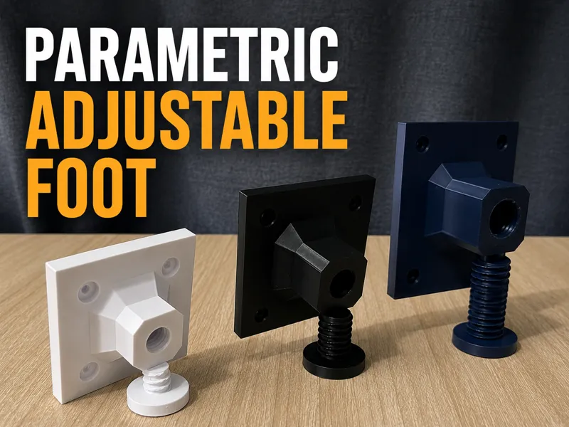 Parametric Adjustable Foot V2 (M4, Strong)