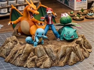 Pokemon Trainer Diorama