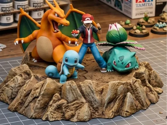 Pokemon Trainer Diorama