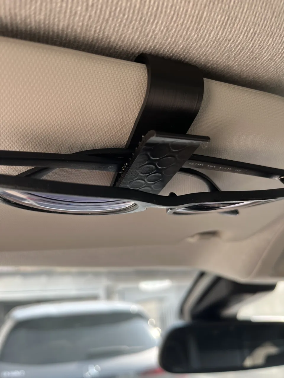 CAR VISOR SUNGLASSES HOLDER view 3