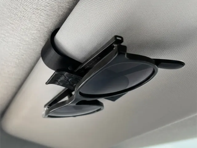 CAR VISOR SUNGLASSES HOLDER