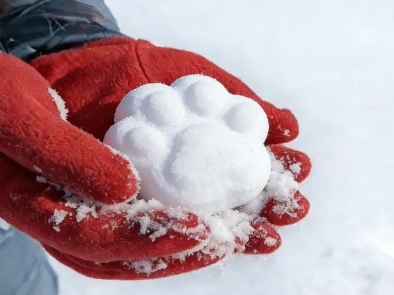 Cat Paw Snowball Press – Fun Winter Snow Toy