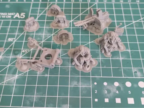 Modelo para impresión 3D: Mole Men Tri Pod Weapon Team — referencia de MakerWorld