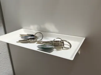 Wall mounted key tray