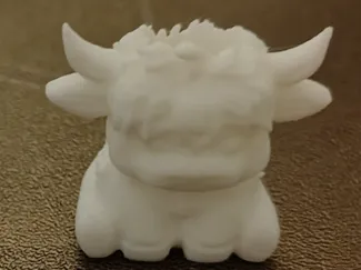 Highland Cow Straw Topper