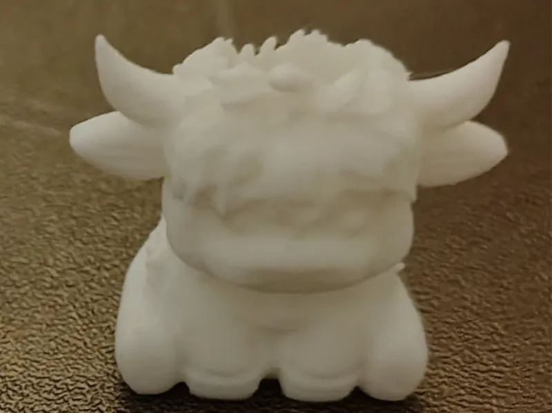 Highland Cow Straw Topper