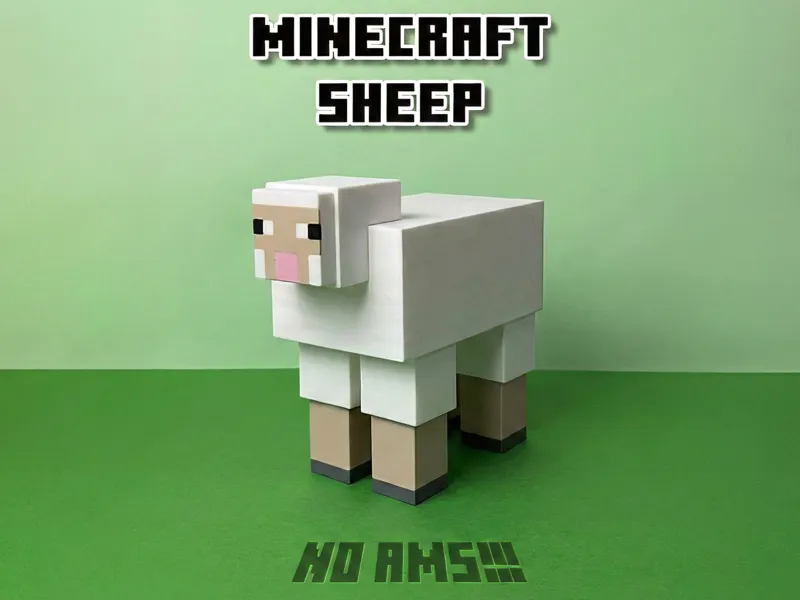 Minecraft sheep - NO AMS, no glue!