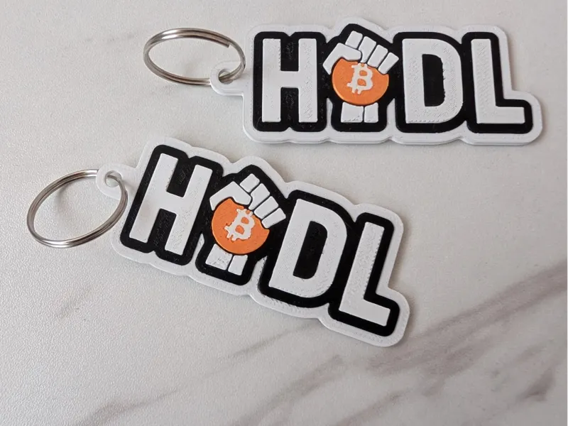 HODL keychain