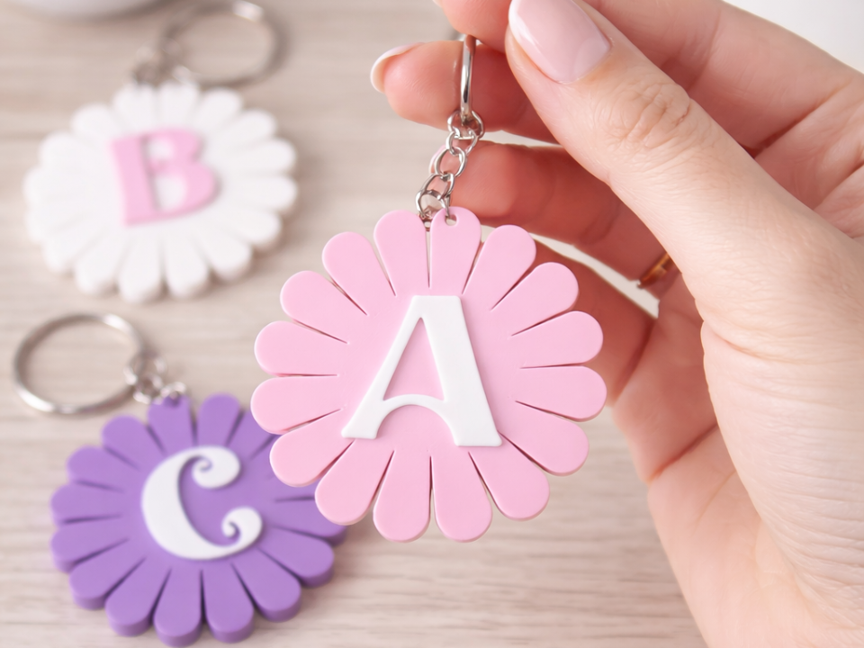 Flower Keychain -  from A to Z
